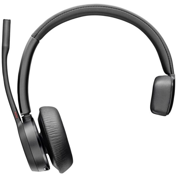 HP Poly Voyager 4310 UC Monaurales Headset +BT700 USB-A Adapter On Ear headset Bluetooth Stereo Zwart Noise Cancelling Volumeregeling, Microfoon uitschakelbaar