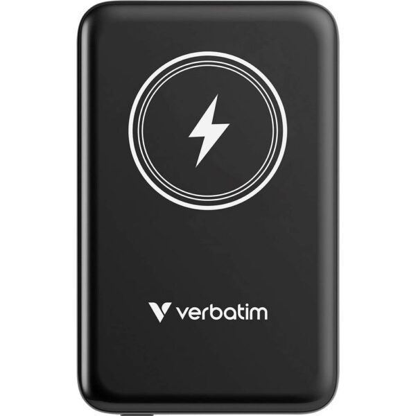 Verbatim Charge n Go Magnetic Wireless Powerbank 10000 mAh Fast Charge, Quick Charge 3.0, USB PD 3.0, Adaptive Fast Charge LiPo USB-C Zwart