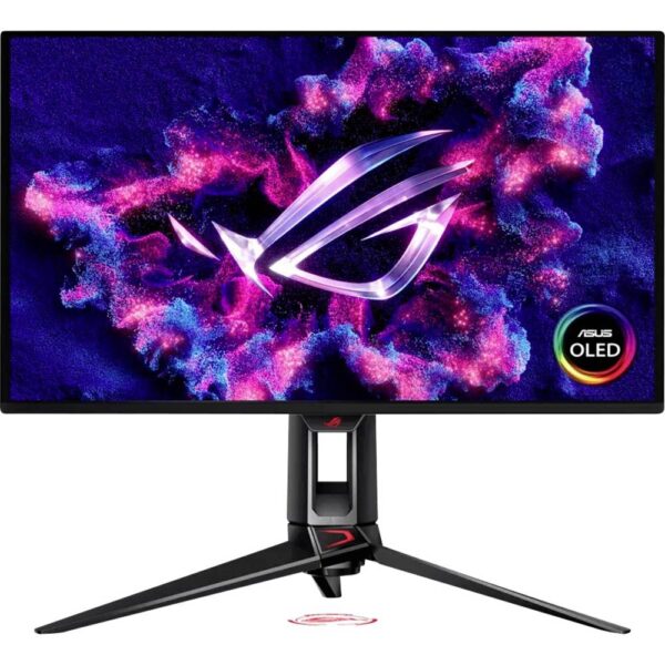Asus ROG Swift OLED PG27UCDM Gaming monitor Energielabel F (A - G) 67.3 cm (26.5 inch) 3840 x 2160 Pixel 16:9 0.03 ms HDMI, DisplayPort, USB-C, USB-A 3.2 Gen