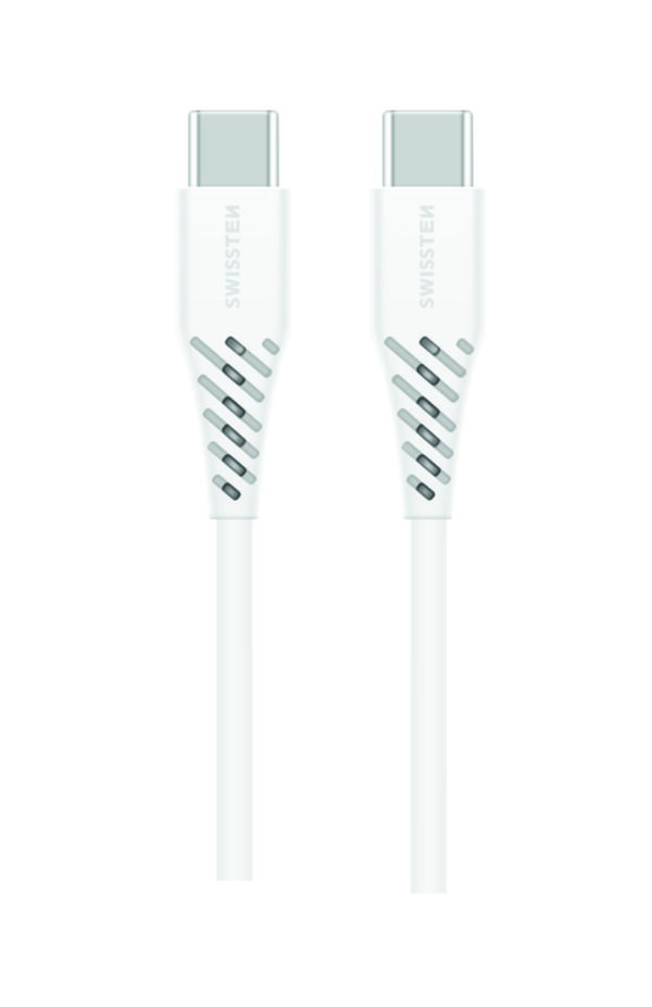 Swissten Swissten USB-C naar USB-C kabel - 1.5M - 100W - Wit