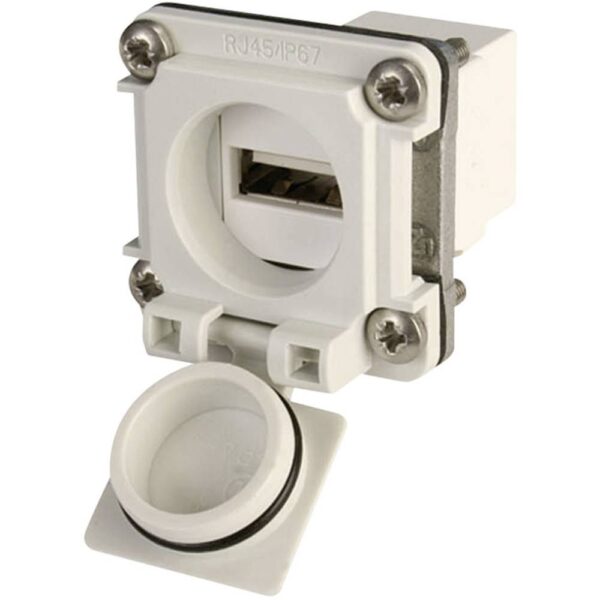 Telegärtner 100022951 USB-flensset variant 6 Koppeling, inbouw Lichtgrijs 1 stuk(s)