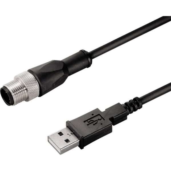 Weidmüller 2556580000 Sensor/actuator dataconnector, geassembleerd M12 Aantal polen (sensoren): 4 Stekker, recht 1.00 m 1 stuk(s)