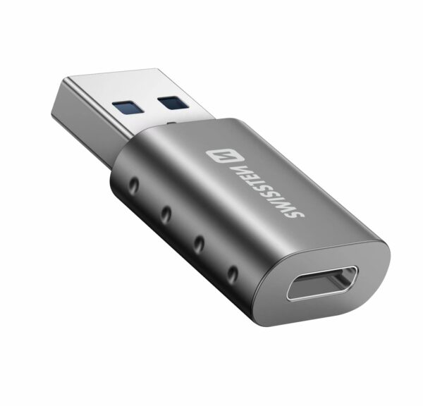 Swissten Swissten USB-C naar USB-A Adapter - Converter - Grijs