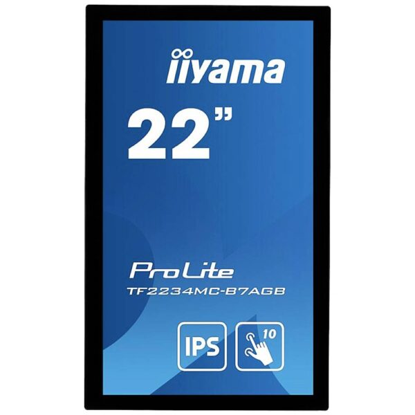 Iiyama ProLite TF2234MC-B7AGB LED-monitor Energielabel F (A - G) 55.9 cm (22 inch) 1920 x 1080 Pixel 16:9 8 ms DisplayPort, VGA, HDMI, USB IPS LED