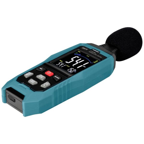 Joy-it JT-SLM01 Decibelmeter Kleurenscherm, Datalogger 30 - 130 dB 31.5 Hz - 8 kHz USB