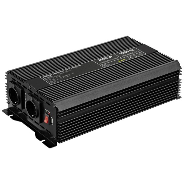 Goobay SPW IT Omvormer 2000 W 12 V/DC - 230 V/AC, 5 V/DC