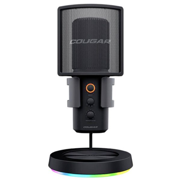 Cougar CGR-U163RGB-500MK Studiomicrofoon Statief Zendmethode:Kabelgebonden USB Kabelgebonden Zwart