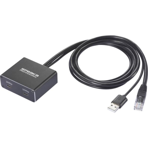 SpeaKa Professional SP-GNS-250 Netwerkadapter/Hub 1 GBit/s USB-C, RJ45