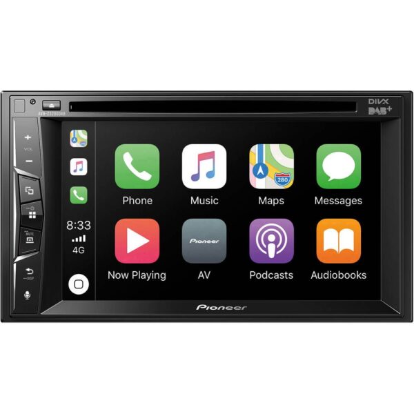 Pioneer AVH-Z3200DAB Autoradio met scherm dubbel DIN DAB+ tuner, Bluetooth handsfree, Aansluiting voor achteruitrijcamera