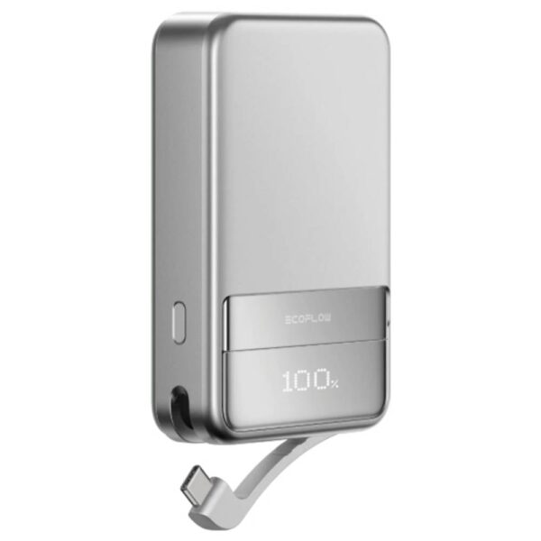 ECOFLOW Rapid 10000 Powerbank 10000 mAh Magsafe, Qi Wireless Charging Li-ion USB-C, Wireless Charging Zilver