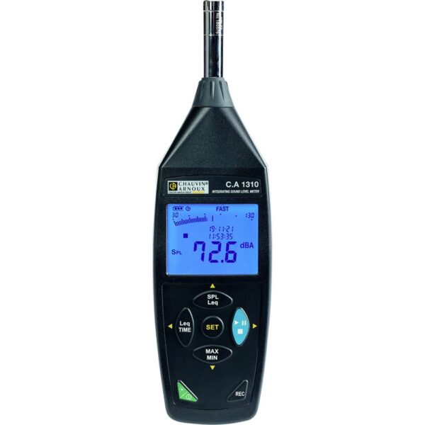 Chauvin Arnoux C.A 1310 Decibelmeter Datalogger 30 - 130 dB 20 Hz - 8 kHz Micro-USB, Jackplug-bus 2,5 mm
