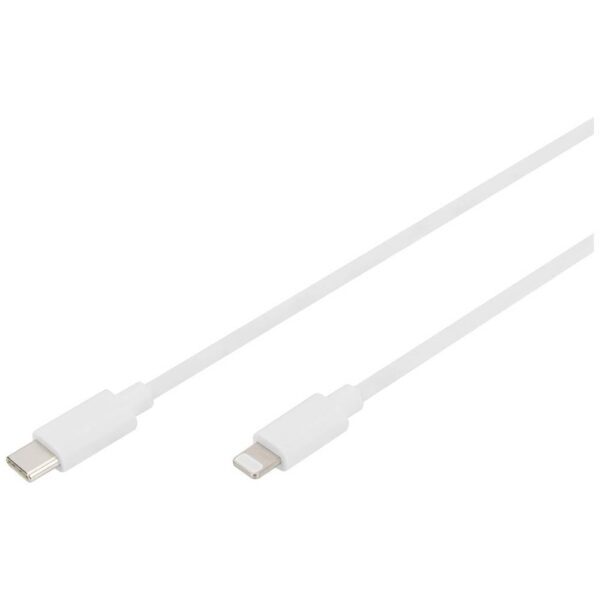 Digitus Mobiele telefoon, Apple iPad/iPhone/iPod, Laptop Laadkabel [1x - 1x Lightning] 2 m