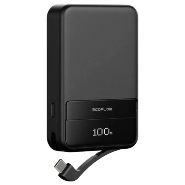 ECOFLOW Rapid 10000 Powerbank 10000 mAh Magsafe, Qi Wireless Charging Li-ion USB-C, Wireless Charging Zwart