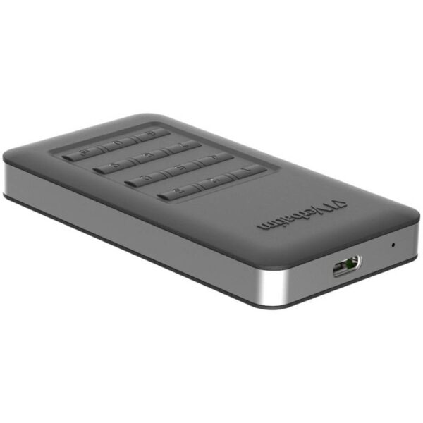 Verbatim Store n Go Secure Portable SSD 256 GB Externe SSD harde schijf USB-A 3.2 Gen 2 Zwart 53402