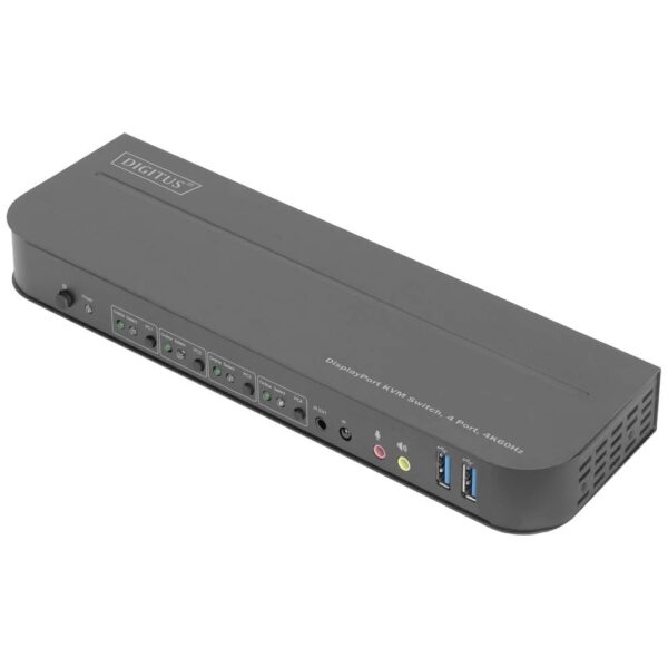 Digitus DS-12890 KVM-extender 4 poorten DisplayPort, HDMI Muis, Toetsenbord 3840 x 2160 Pixel