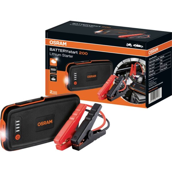 Osram Automotive Snelstartsysteem BATTERYstart 200 OBSL200 Starthulpstroom: 150 A 1x USB-contact