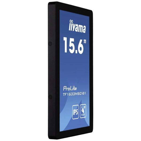 Iiyama ProLite TF1633MSC-B1 Touchscreen monitor Energielabel: C (A - G) 39.6 cm (15.6 inch) 1920 x 1080 Pixel 16:9 5 ms HDMI, DisplayPort, USB-A 2.0 IPS LCD