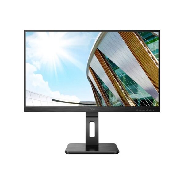 AOC U27P2CA LED-monitor Energielabel G (A - G) 68.6 cm (27 inch) 3840 x 2160 Pixel 16:9 4 ms HDMI, DisplayPort, USB-A 3.2 Gen 1, Hoofdtelefoonaansluiting,