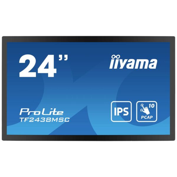Iiyama 23,8 Bonded PCAP Touchscreen monitor Energielabel: E (A - G) 60.5 cm (23.8 inch) 1920 x 1080 Pixel 16:9 5 ms HDMI, DisplayPort, USB-A 3.2 Gen 1 IPS LED