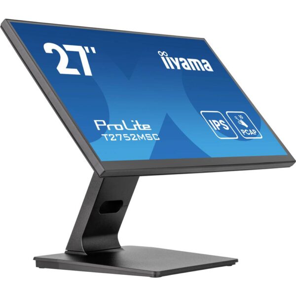 Iiyama ProLite T2752MSC-B1AG Touchscreen monitor Energielabel: E (A - G) 68.6 cm (27 inch) 1920 x 1080 Pixel 16:9 5 ms HDMI, DisplayPort, Audio-Line-out, USB