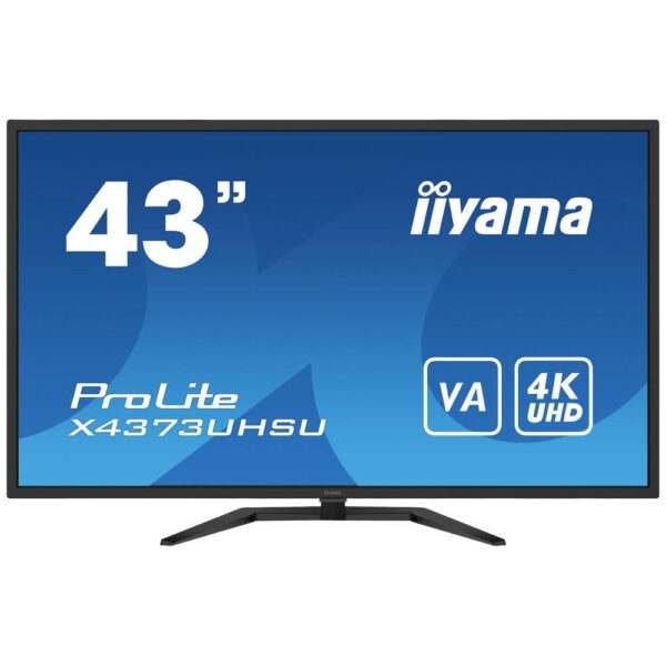 Iiyama ProLite X4373UHSU-B1 LED-monitor Energielabel G (A - G) 108 cm (42.5 inch) 3840 x 2160 Pixel 16:9 3 ms HDMI, DisplayPort, Mini-DisplayPort, USB-A 2.0,