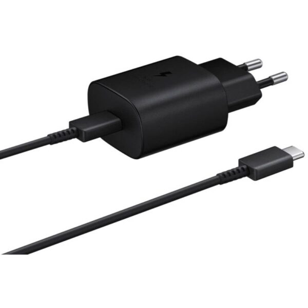 Samsung EP-TA800 USB-oplader 25 W 1x USB-C USB PD, USB PD 3.0 Zwart Snellader