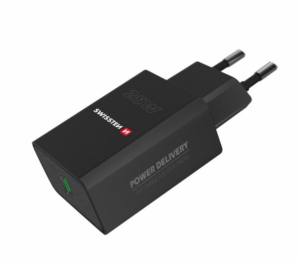 Swissten Swissten USB-C Snellader - 25W - Zwart
