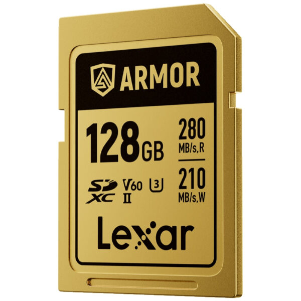 Lexar SDXC Pro Gold Series ARMOR UHS-II 128GB V60